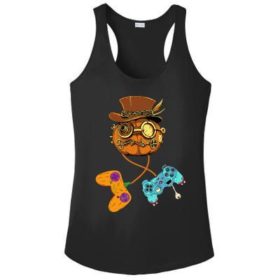 Halloween Jack O Lantern Gamer Funny Pumpkin Ladies PosiCharge Competitor Racerback Tank