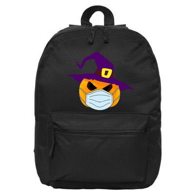 Halloween Jack O Lantern Masked Up 16 in Basic Backpack