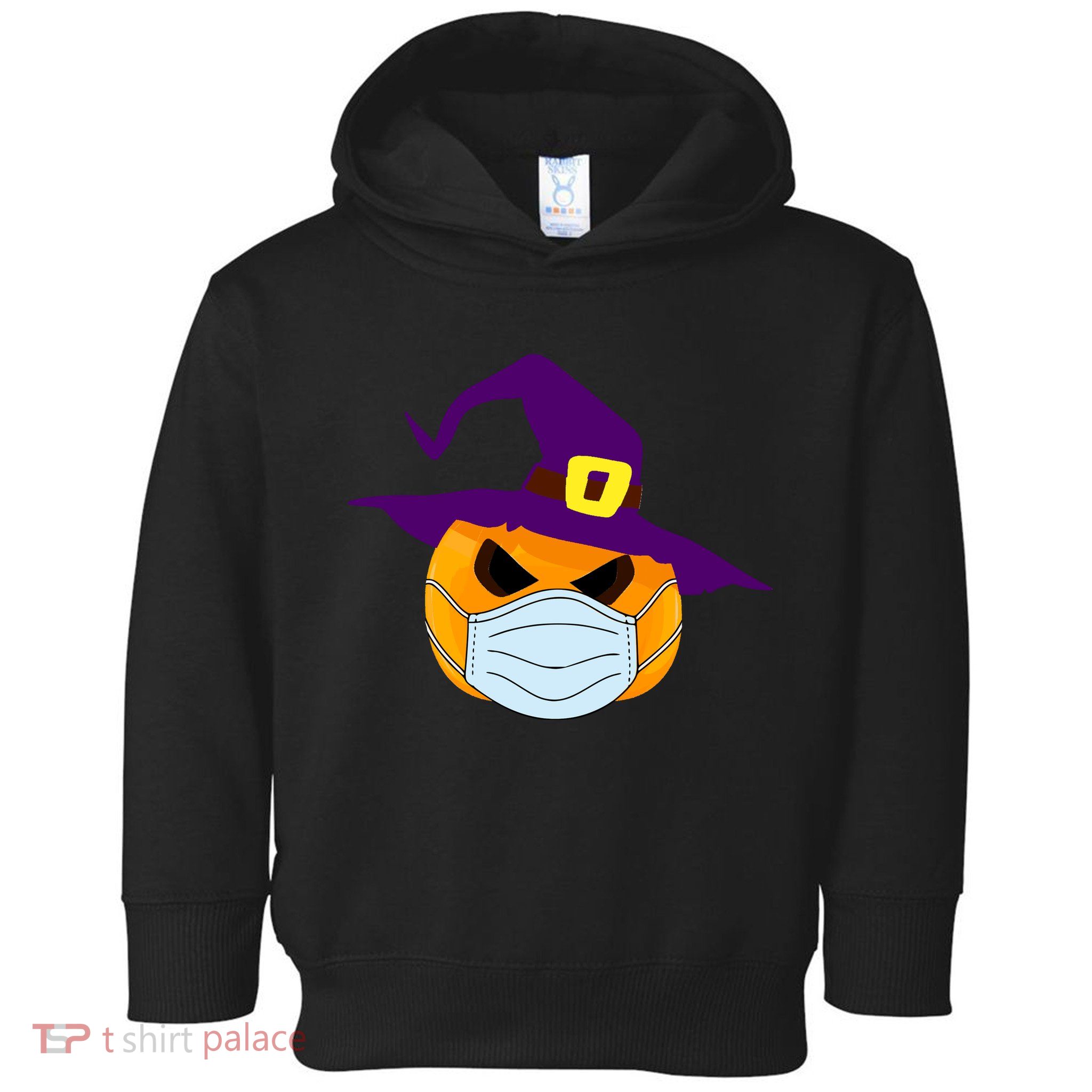 Halloween Jack O Lantern Masked Up Toddler Hoodie