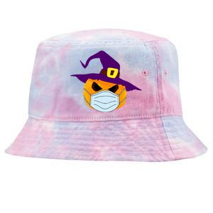 Halloween Jack O Lantern Masked Up Tie-Dyed Bucket Hat