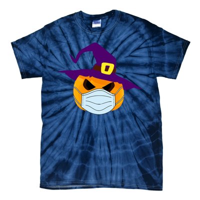 Halloween Jack O Lantern Masked Up Tie-Dye T-Shirt