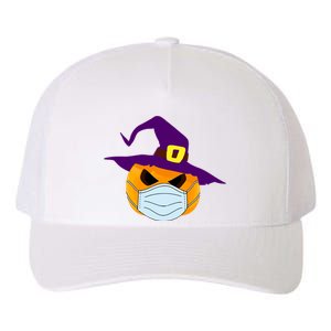 Halloween Jack O Lantern Masked Up Yupoong Adult 5-Panel Trucker Hat