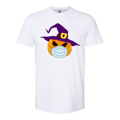 Halloween Jack O Lantern Masked Up Softstyle® CVC T-Shirt