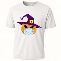 Halloween Jack O Lantern Masked Up Cooling Performance Crew T-Shirt