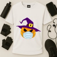 Halloween Jack O Lantern Masked Up Cooling Performance Crew T-Shirt