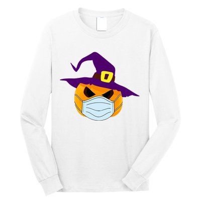 Halloween Jack O Lantern Masked Up Long Sleeve Shirt