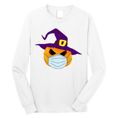 Halloween Jack O Lantern Masked Up Long Sleeve Shirt