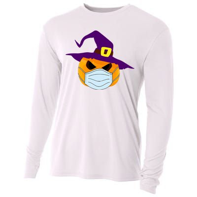 Halloween Jack O Lantern Masked Up Cooling Performance Long Sleeve Crew