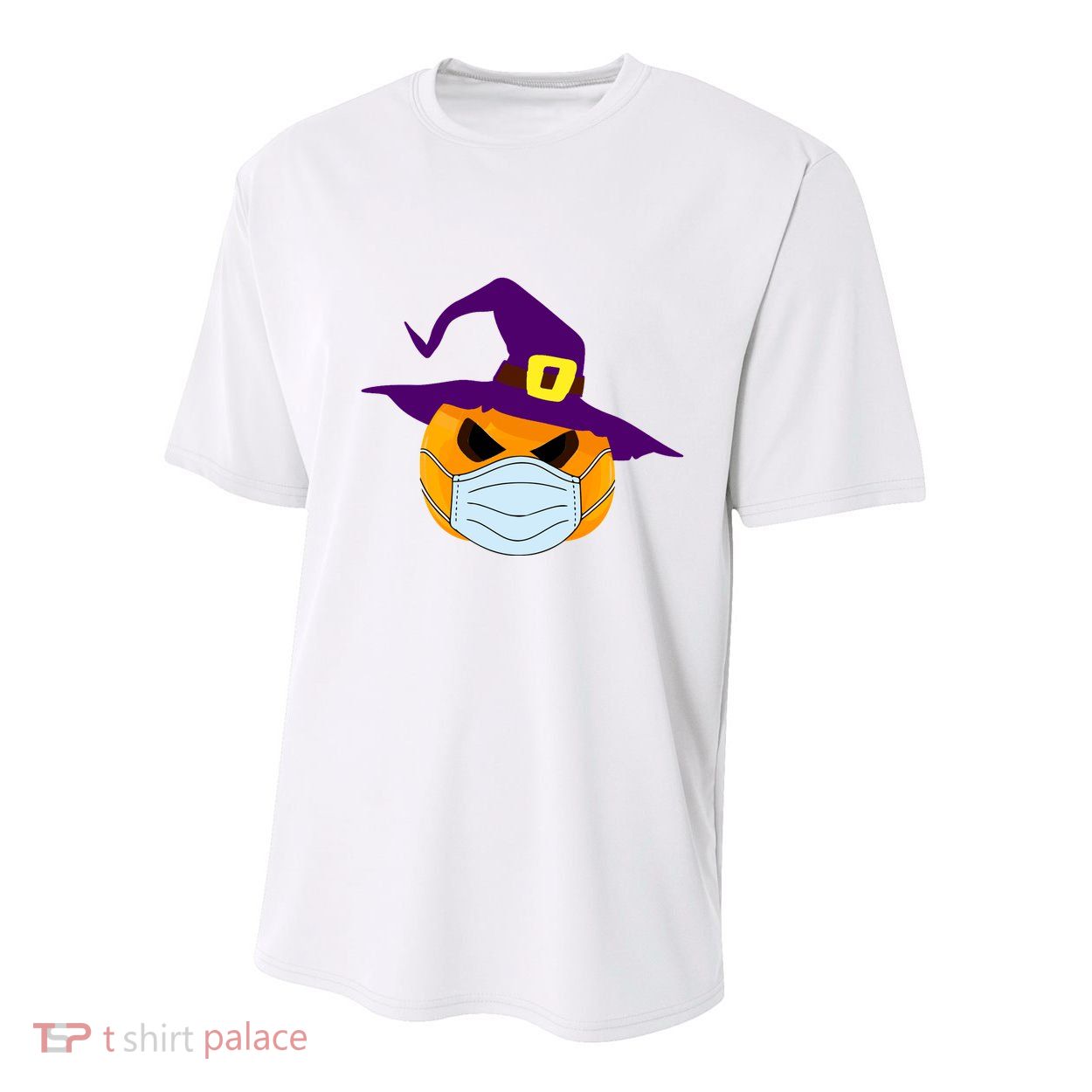 Halloween Jack O Lantern Masked Up Youth Performance Sprint T-Shirt