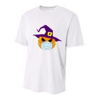 Halloween Jack O Lantern Masked Up Youth Performance Sprint T-Shirt