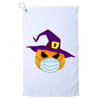 Halloween Jack O Lantern Masked Up Golf Towel