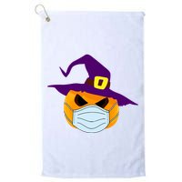 Halloween Jack O Lantern Masked Up Golf Towel