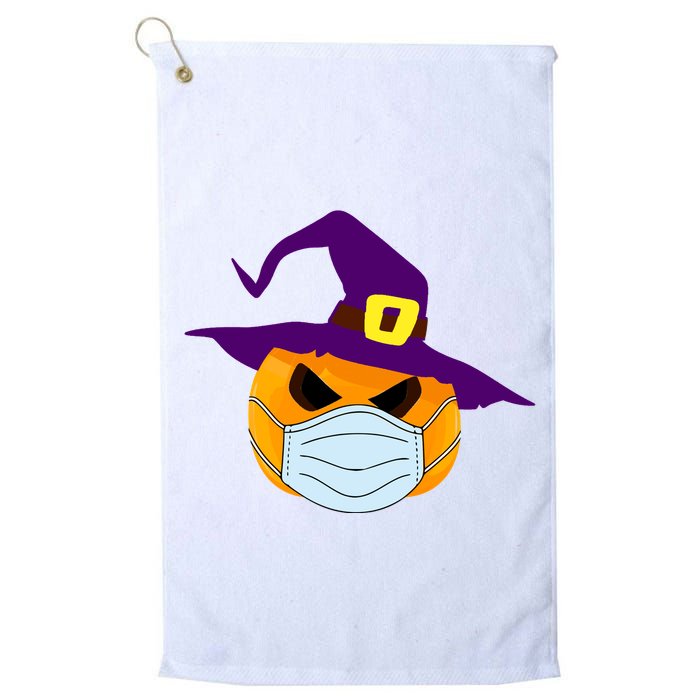 Halloween Jack O Lantern Masked Up Golf Towel