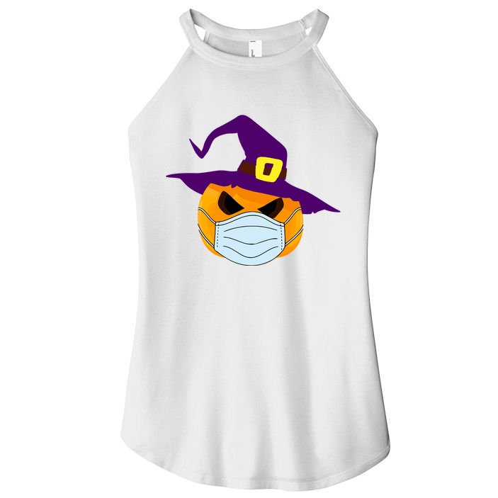 Halloween Jack O Lantern Masked Up Women's Perfect Tri Rocker Tank