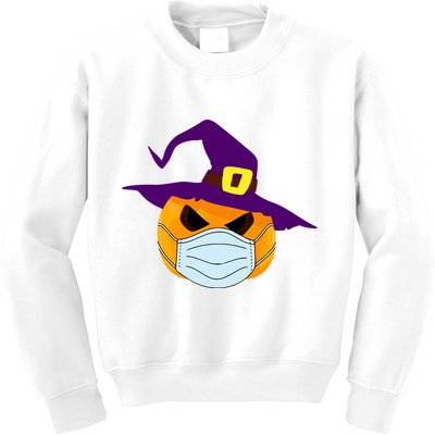 Halloween Jack O Lantern Masked Up Kids Sweatshirt
