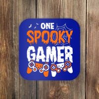 Halloween Jack O Lantern Gamer Funny Halloween Gaming Great Gift Coaster