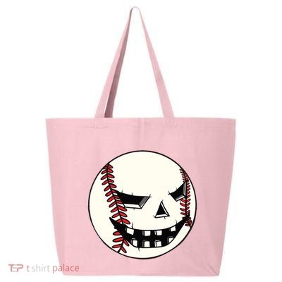 Halloween Jack O Lantern Baseball Player Coach Pitcher 25L Jumbo Tote