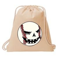 Halloween Jack O Lantern Baseball Player Coach Pitcher Drawstring Bag