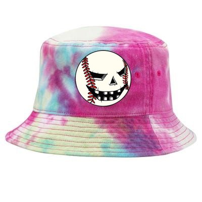 Halloween Jack O Lantern Baseball Player Coach Pitcher Tie-Dyed Bucket Hat