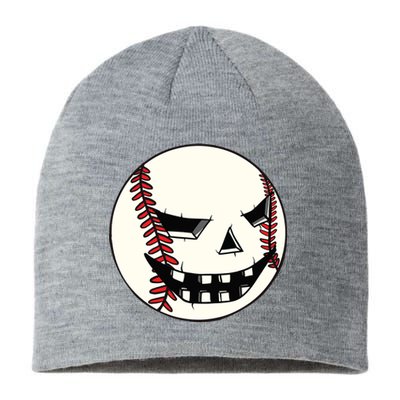 Halloween Jack O Lantern Baseball Player Coach Pitcher Sustainable Beanie