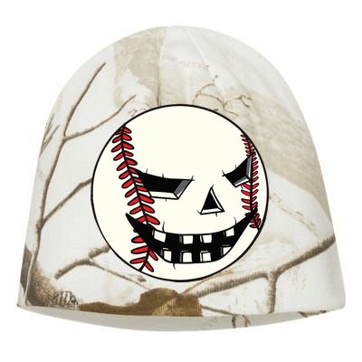 Halloween Jack O Lantern Baseball Player Coach Pitcher Kati - Camo Knit Beanie