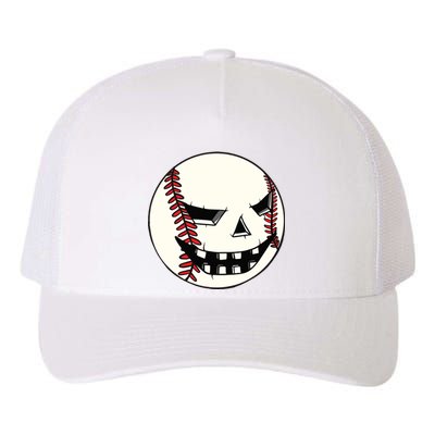 Halloween Jack O Lantern Baseball Player Coach Pitcher Yupoong Adult 5-Panel Trucker Hat