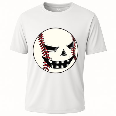 Halloween Jack O Lantern Baseball Player Coach Pitcher Performance Shirt