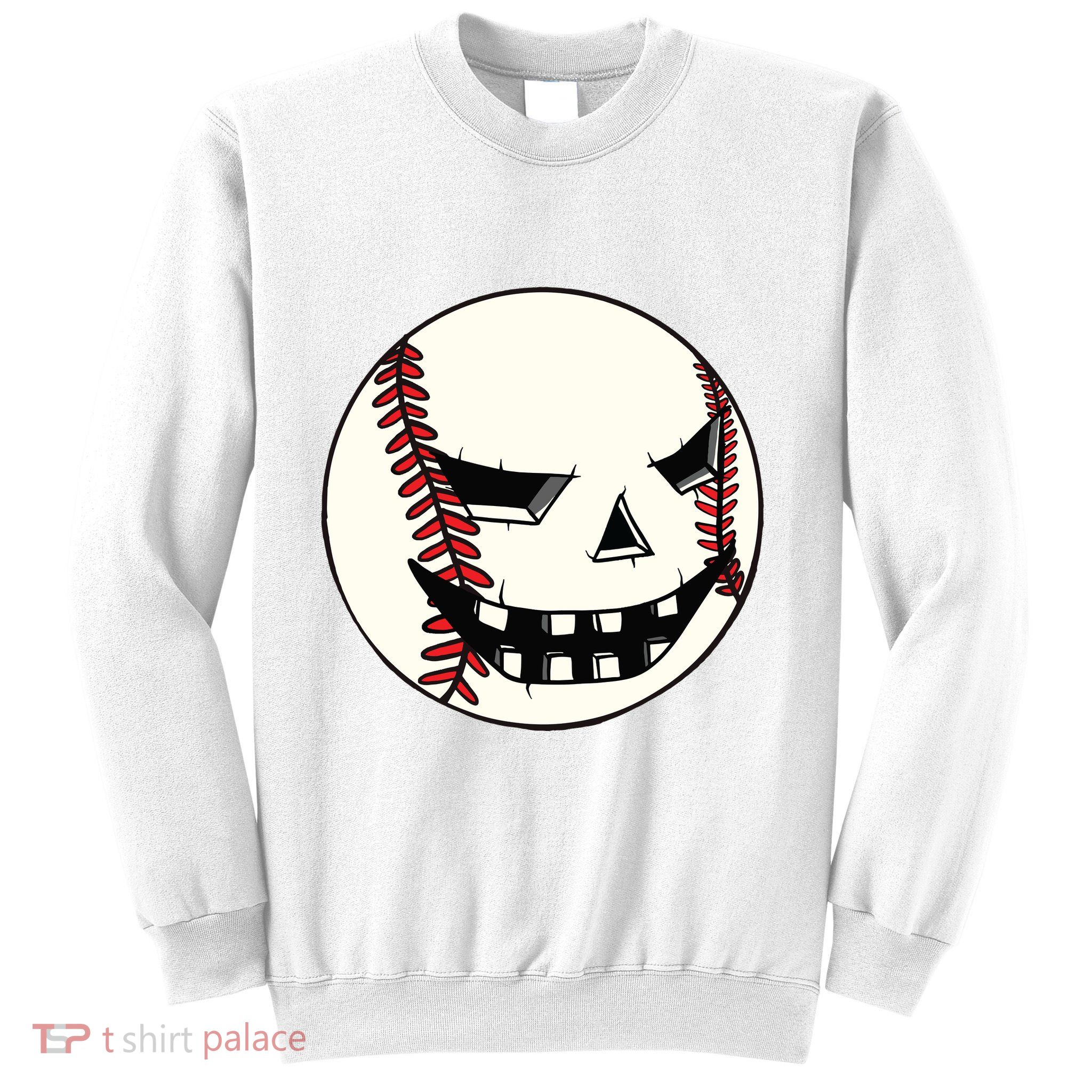Halloween Jack O Lantern Baseball Player Coach Pitcher Sweatshirt