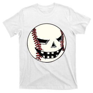 Halloween Jack O Lantern Baseball Player Coach Pitcher T-Shirt