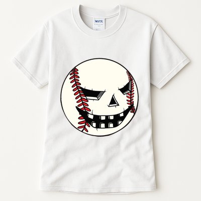 Halloween Jack O Lantern Baseball Player Coach Pitcher Tall T-Shirt