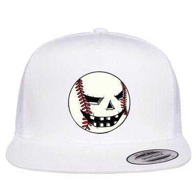 Halloween Jack O Lantern Baseball Player Coach Pitcher Flatbill Hat