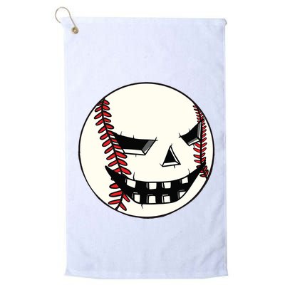 Halloween Jack O Lantern Baseball Player Coach Pitcher Golf Towel