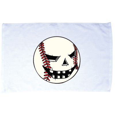 Halloween Jack O Lantern Baseball Player Coach Pitcher Microfiber Hand Towel
