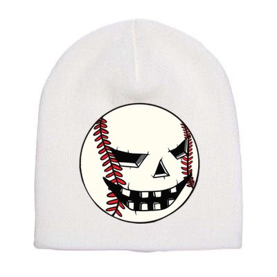 Halloween Jack O Lantern Baseball Player Coach Pitcher Short Acrylic Beanie
