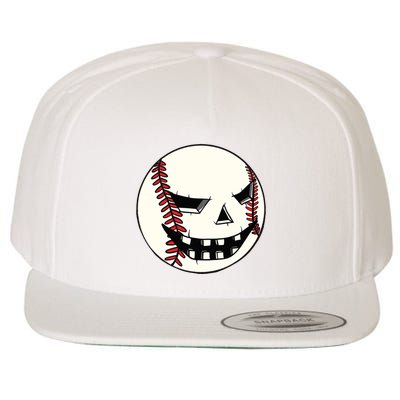 Halloween Jack O Lantern Baseball Player Coach Pitcher Wool Snapback Cap