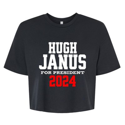 Hugh Janus Presidential Election 2024 Funny Innuendo Bella+Canvas Jersey Crop Tee