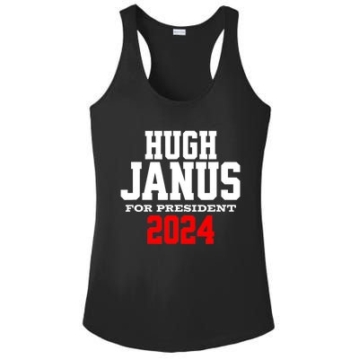 Hugh Janus Presidential Election 2024 Funny Innuendo Ladies PosiCharge Competitor Racerback Tank