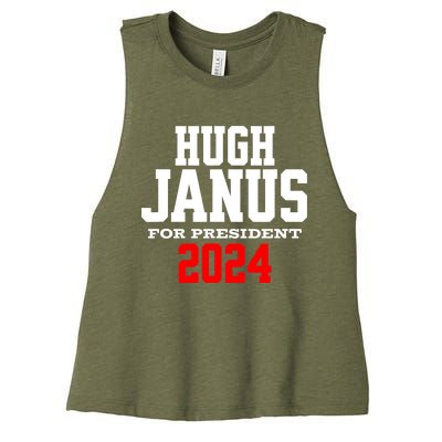 Hugh Janus Presidential Election 2024 Funny Innuendo Women's Racerback Cropped Tank