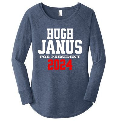 Hugh Janus Presidential Election 2024 Funny Innuendo Women's Perfect Tri Tunic Long Sleeve Shirt