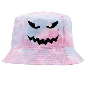 Halloween Jackolantern Pumpkin Face Spooky Tie-Dyed Bucket Hat