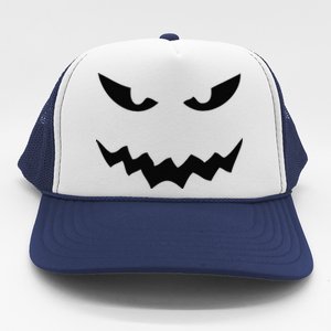 Halloween Jackolantern Pumpkin Face Spooky Trucker Hat