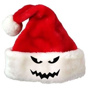 Halloween Jackolantern Pumpkin Face Spooky Premium Christmas Santa Hat