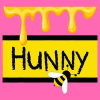 Hunny Jar Simulating With Dripping Honey And A Bee Stripe Pom Pom Beanie