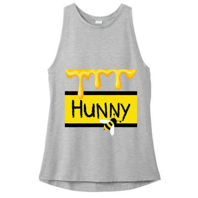 Hunny Jar Simulating With Dripping Honey And A Bee Ladies PosiCharge Tri-Blend Wicking Tank