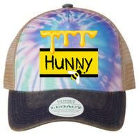 Hunny Jar Simulating With Dripping Honey And A Bee Legacy Tie Dye Trucker Hat