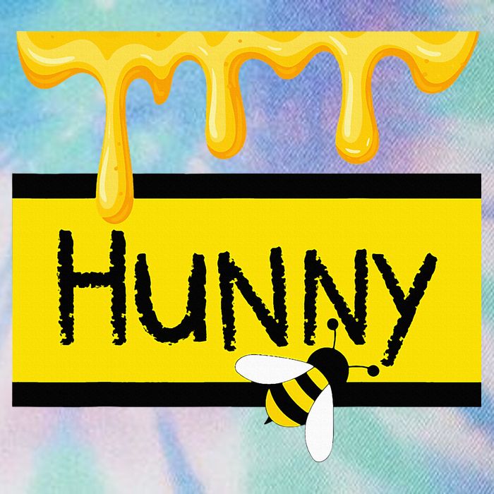 Hunny Jar Simulating With Dripping Honey And A Bee Legacy Tie Dye Trucker Hat