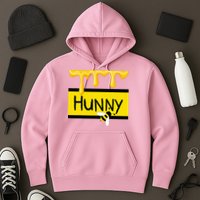 Hunny Jar Simulating With Dripping Honey And A Bee Hoodie