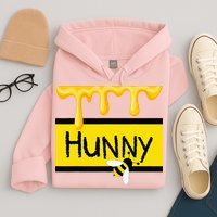 Hunny Jar Simulating With Dripping Honey And A Bee Hoodie