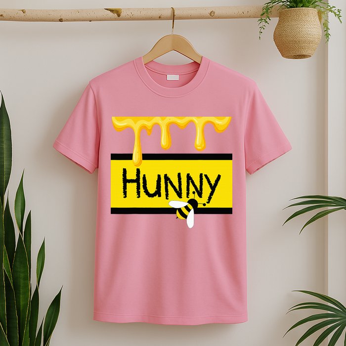 Hunny Jar Simulating With Dripping Honey And A Bee T-Shirt