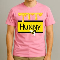 Hunny Jar Simulating With Dripping Honey And A Bee T-Shirt